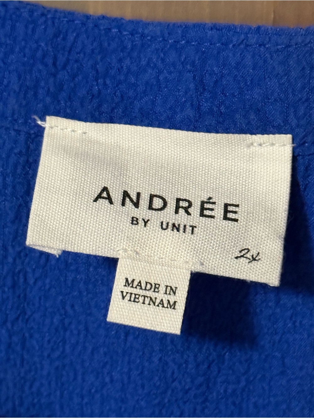 ANDREE BY UNIT Royal Blue Ruffle Sleeve Blouse - Picture 3 of 4